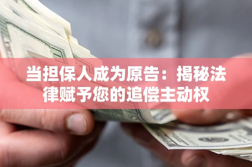 北京当担保人成为原告:揭秘法律赋予您的追偿主动权 北京当担保人成为原告:揭秘法律赋予您的追偿主动权
